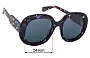 Sunglass Fix Ersatzgläser für Chloe CH0153S - 54mm Wide 