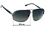 Sunglass Fix Replacement Lenses for Diesel DL0065 - 63mm Wide 