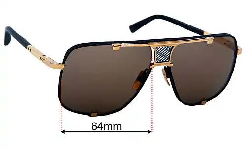 Dita Mach Five Replacement Lenses 64mm wide 