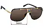Sunglass Fix Replacement Lenses for Dita Mach Five - 64mm Wide 