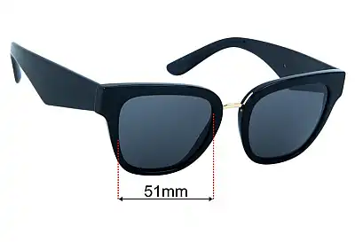 Dolce & Gabbana DG4437 Lentes de Repuesto 51mm wide 