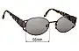 Sunglass Fix Replacement Lenses for Fendi FS 140 - 55mm Wide 