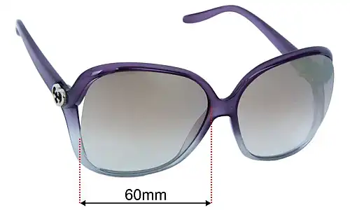 Sunglass Fix Replacement Lenses Gucci GG0506S - 60mm Wide 