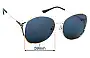 Sunglass Fix Lentes de Repuesto para Gucci GG0650SK - 59mm Wide 