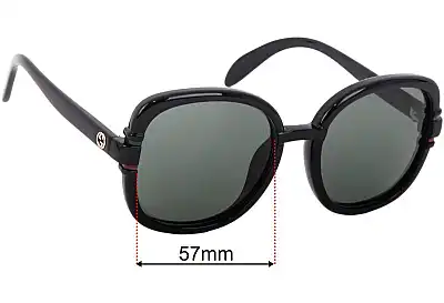 Gucci GG1068SA Replacement Lenses 57mm wide 