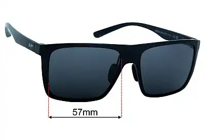 Maui Jim MJ455 Honokalani Verres de Remplacement 57mm wide 