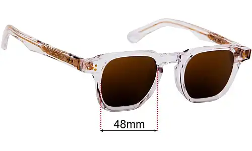 Moscot Lemtosh Crystal Replacement Lenses 48mm wide 