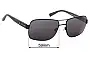 Sunglass Fix Replacement Lenses for Nautica N5109S - 59mm Wide 