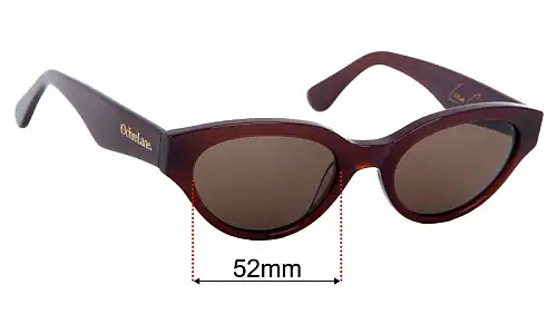 Sunglass Fix Replacement Lenses Ochre Lane Lena Cocoa - 52mm Wide 