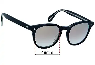 Oliver Peoples OV5356U Kaufmann Replacement Lenses 49mm wide 