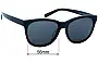 Sunglass Fix Replacement Lenses for Oscar Wylee Hikin - 56mm Wide 