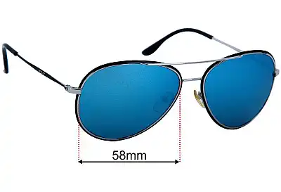 Police S8299 Replacement Lenses 58mm wide 