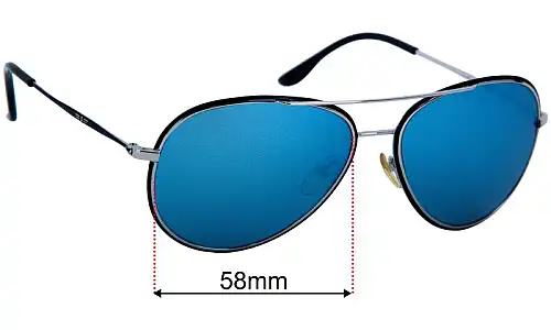 Police S8299 Replacement Lenses 58mm wide 