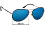 Sunglass Fix Replacement Lenses for Police S8299 - 58mm Wide 