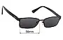 Sunglass Fix Replacement Lenses for Prada VPR50S - 56mm Wide 