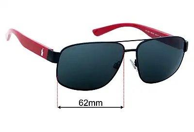Polo Polo PH 3156 Replacement Lenses 62mm wide 