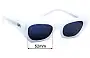 Sunglass Fix Lentes de Repuesto para Ray-Ban RB4430 Zena - 52mm Wide 