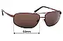 Sunglass Fix Verres de Remplacement pour Serengeti Truman - 64mm Wide 