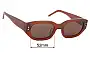 Sunglass Fix Lentes de Repuesto para Status Anxiety Luna - 52mm Wide 