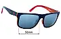 Sunglass Fix Replacement Lenses for Knockaround TCS New York City Marathon - 58mm Wide 