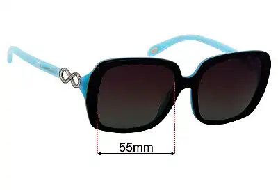 Tiffany & Co TF 4110-B Replacement Lenses 55mm wide 