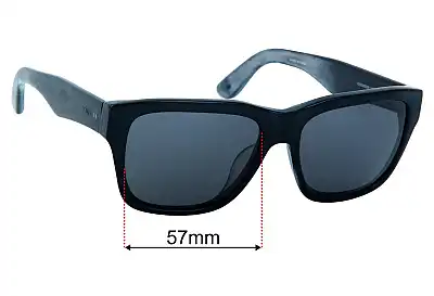 Toms  Culver 201 Replacement Lenses 57mm wide 