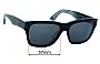 Sunglass Fix Lentes de Repuesto para Toms  Culver 201 - 57mm Wide 