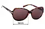 Sunglass Fix Replacement Lenses for Tory Burch TY7054 - 58mm Wide 