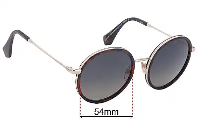 Vivienne Westwood Sun Rx 02 Replacement Lenses 54mm wide 