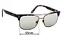 Sunglass Fix Replacement Lenses for Alex Perry AP Sun Rx 05 - 55mm Wide 