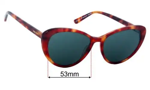 Alex Perry AP Sun Rx 38  Replacement Lenses 53mm wide 