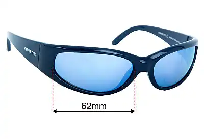 Arnette Catfish AN4302 Replacement Lenses 62mm wide 