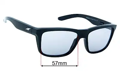 Arnette Syndrome AN4217 Replacement Lenses 57mm wide 