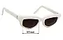 Sunglass Fix Replacement Lenses for Banbe  Maxine Wylde - 51mm Wide 