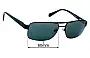 Sunglass Fix Verres de Remplacement pour Bill Bass Airlie - 60mm Wide 