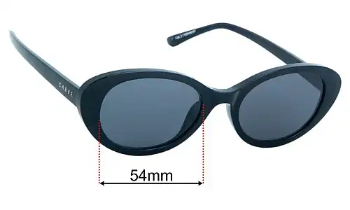 Carve Billie Replacement Lenses 54mm wide 