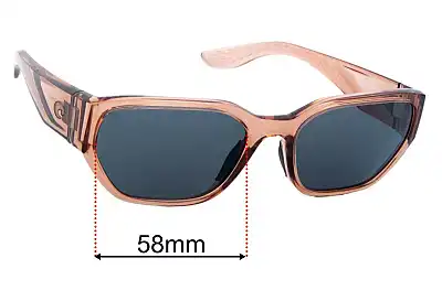 Costa Del Mar Clemente Replacement Lenses 58mm wide 