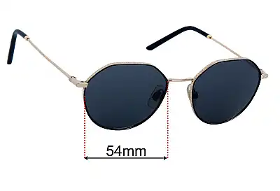 Dolce & Gabbana DG2271 Replacement Lenses 54mm wide 