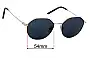 Sunglass Fix Replacement Lenses for Dolce & Gabbana DG2271 - 54mm Wide 
