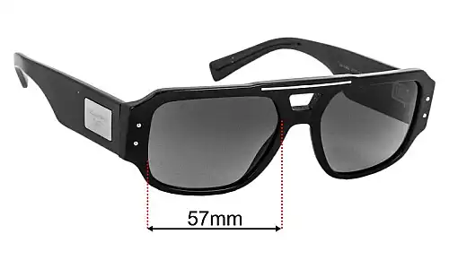 Dolce & Gabbana DG4482 Lentes de Repuesto 57mm wide 