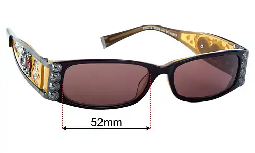 Ed Hardy EH0712 Replacement Lenses 52mm wide 