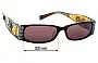 Sunglass Fix Replacement Lenses for Ed Hardy EH0712 - 52mm Wide 