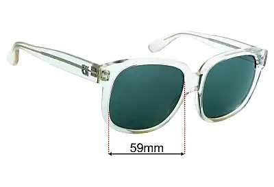 Emmanuelle Khanh 8080 59mm Replacement Lenses 59mm wide 