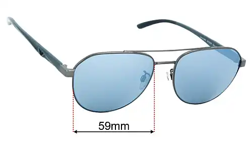 Emporio Armani EA2129D Lentes de Repuesto 59mm wide 
