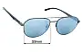 Sunglass Fix Lentes de Repuesto para Emporio Armani EA2129D - 59mm Wide 