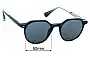 Sunglass Fix Replacement Lenses for Lensmart Amiel - 50mm Wide 