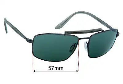 Maui Jim MJ224 Manele Bay Replacement Lenses 57mm wide 