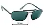 Sunglass Fix Ersatzgläser für Maui Jim MJ224 Manele Bay - 57mm Wide 