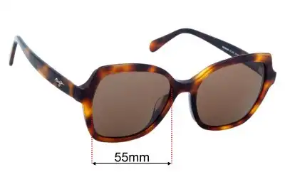 Maui Jim MJ883 Mamane Verres de Remplacement 55mm wide 
