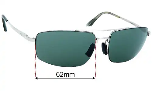 Maui Jim MJ217 Sandal Wood Replacement Lenses 64mm wide 